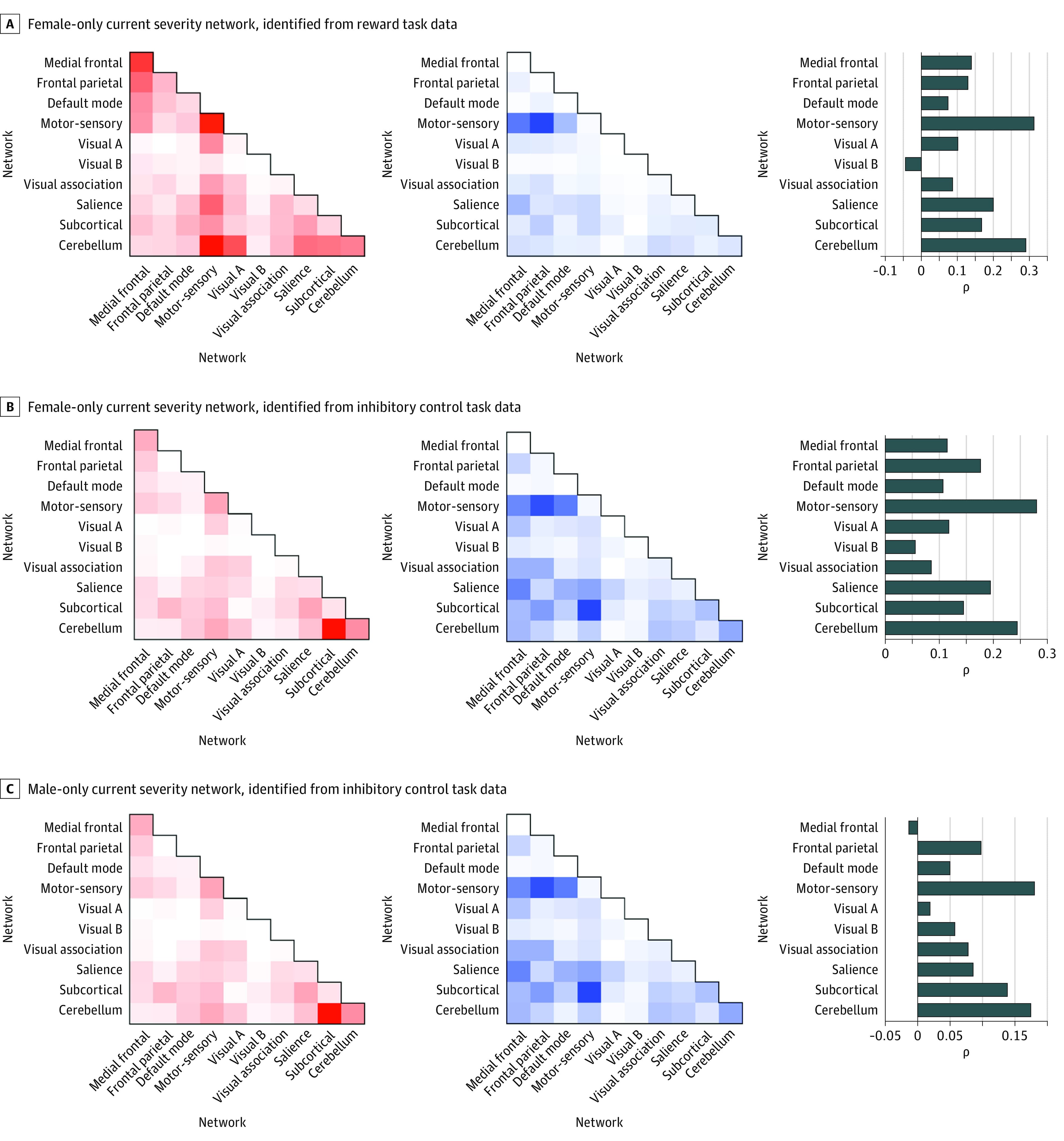 Figure 3. Anatomy and Virtual Lesioning of Current Severity Networks.