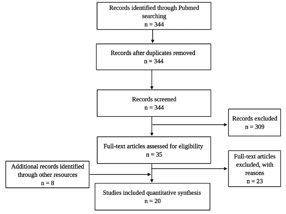Figure 3. Flow diagram illustrating the selection and review processes of the systematic review.